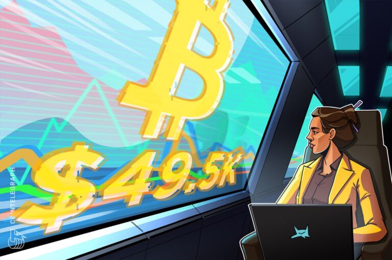 BTC price chart shows Bitcoin can match $49.5K lows within days