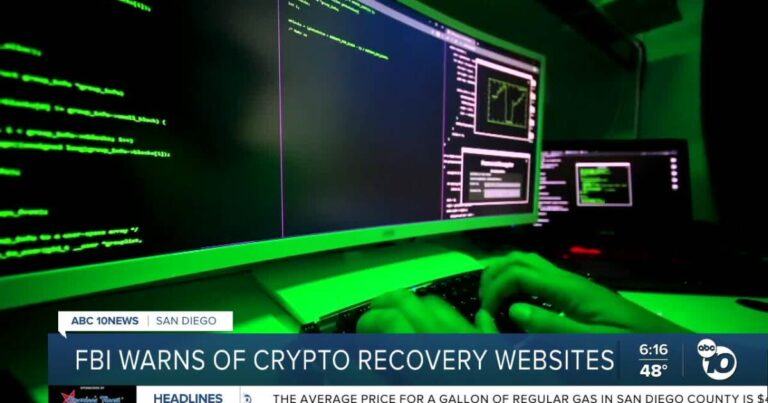 FBI San Diego warns of cryptocurrency recovery websites