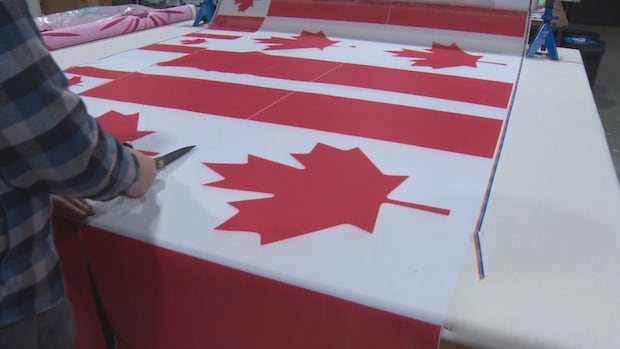 With glowing hearts, B.C. flag maker sees sales rise amid U.S. tariff