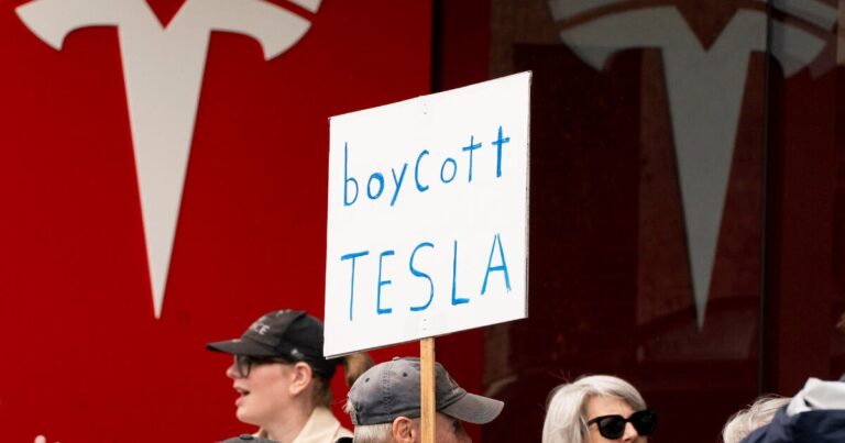 Molotov cocktails, arson and graffiti: Tesla facilities attacked in wake of