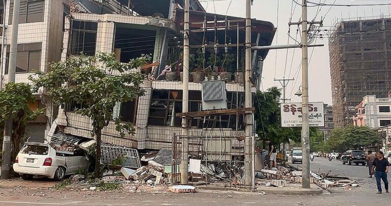 Death toll in Myanmar earthquake nears 700, with hundreds more injured