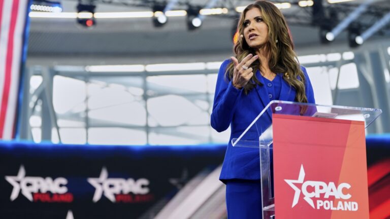 Noem urges Poles to elect Trump ally as CPAC holds its first meeting in