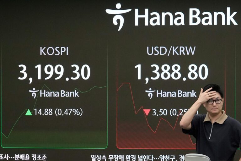 Asian shares are higher after Wall Street steadies itself as Alphabet