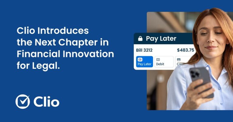 Clio introduces the next chapter in financial innovation for legal