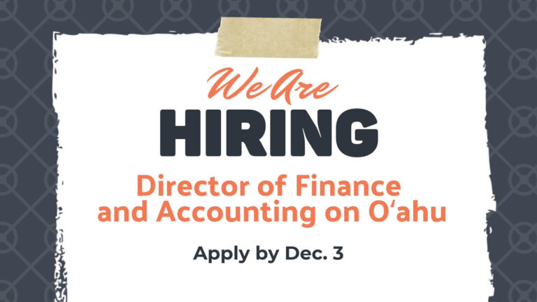 Join HSTA’s management team as director of finance